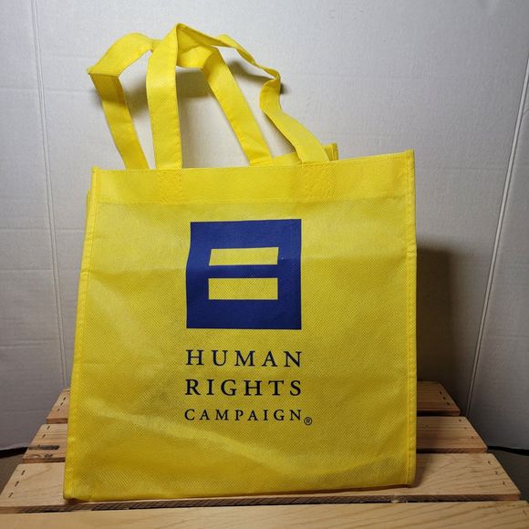 Human Rights Campaign Reusable Bag Yellow - Picture 1 of 5